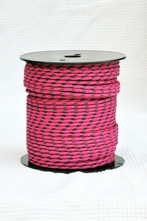 Drisse djembé Ø5 mm (framboise / marron, 100 m) - Corde pour djembe tambour