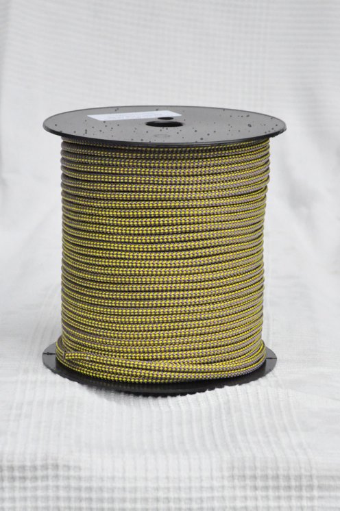 Drisse djembé Ø5 mm (damier, violet / jaune tournesol, 100 m) - Corde pour djembe tambour