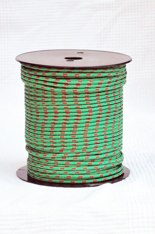 Drisse djembé Ø5 mm (vert / rouge, 100 m) - Corde pour djembe tambour