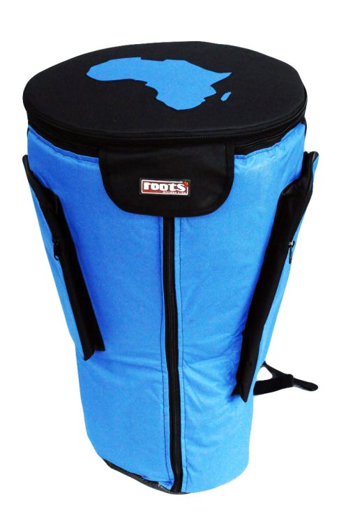 Housse pour djembé Roots Percussions qualité premium bleue