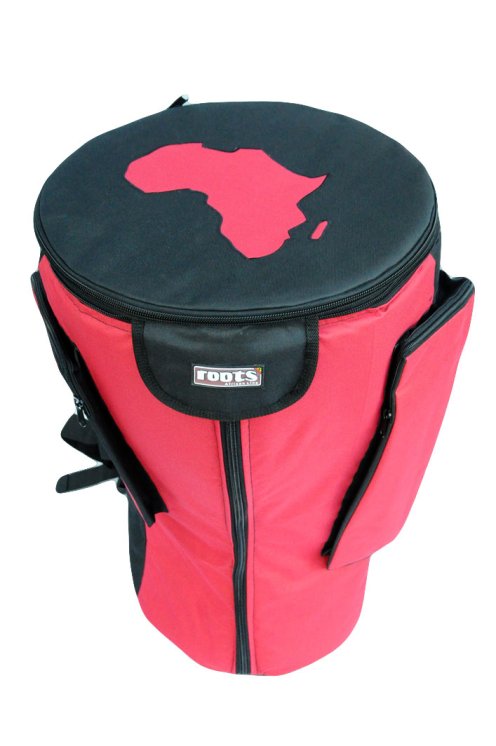 Housse pour djembé Roots Percussions qualité premium rouge
