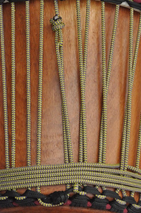 Drisse djembé Ø5 mm (damier, violet / jaune tournesol, 100 m) - Corde pour djembe tambour