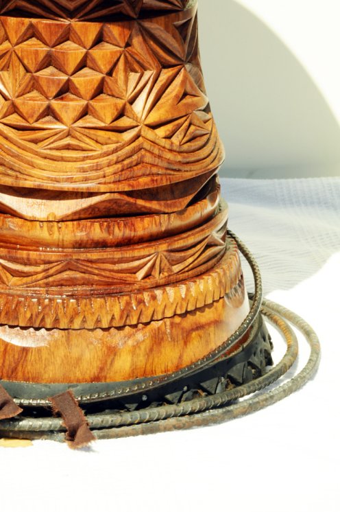 Fût de djembé de Guinée en guéni (bois de balafon) - Djembe haut de gamme