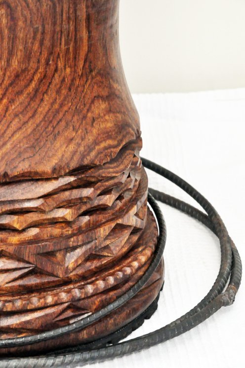 Fût de djembé de Guinée en guéni (bois de balafon) - Djembe haut de gamme