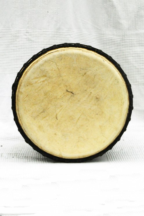 Djembé de Guinée avec peau de veau - Djembé haut de gamme peau de boeuf, peau de taureau, peau de vache