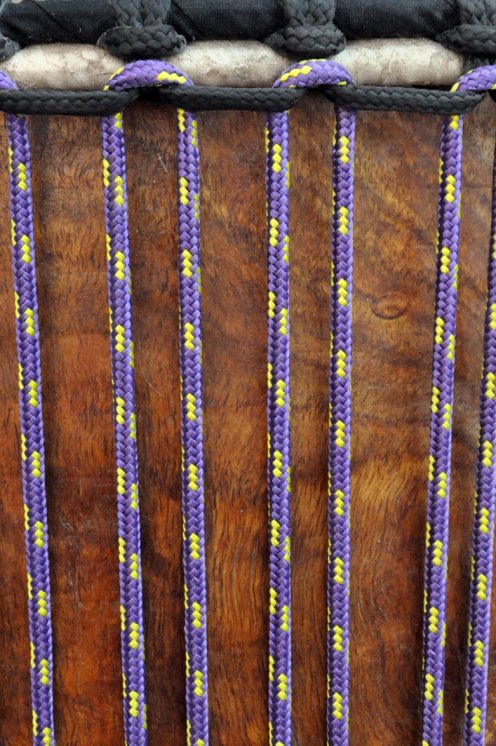Drisse djembé Ø5 mm (violette / jaune tournesol, 100 m) - Corde pour djembe tambour