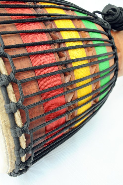 Vente de djembé professionnel guinéen - Grand djembé de Guinée en linké