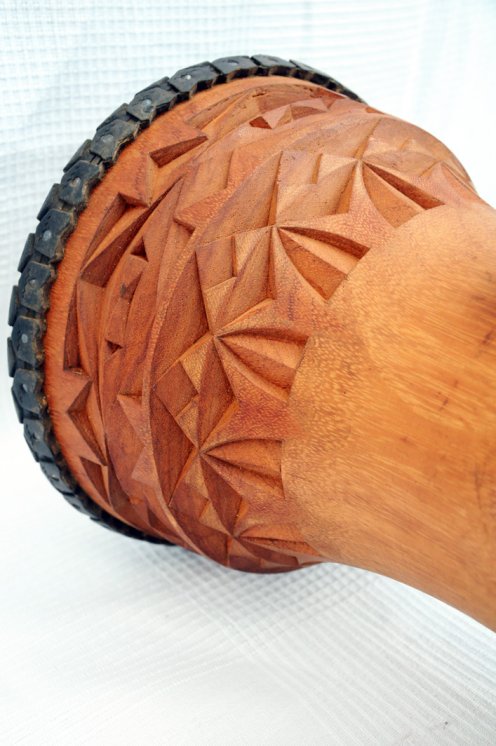 Vente de djembé professionnel guinéen - Grand djembé de Guinée en linké