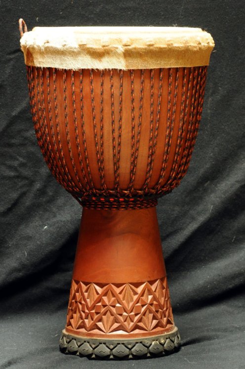 Djembé Mali Guinée en diala (grand) en vente : acheter un djembe guinéen en djala (acajou) (grand)
