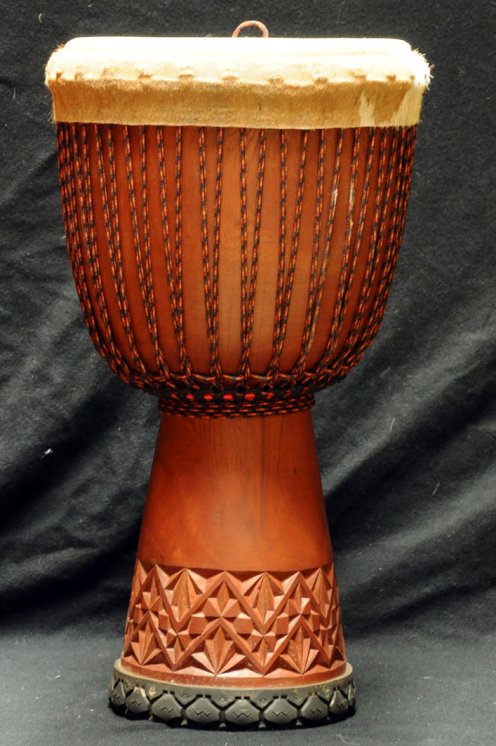 Djembé Mali Guinée en diala (grand) en vente : acheter un djembe guinéen en djala (acajou) (grand)