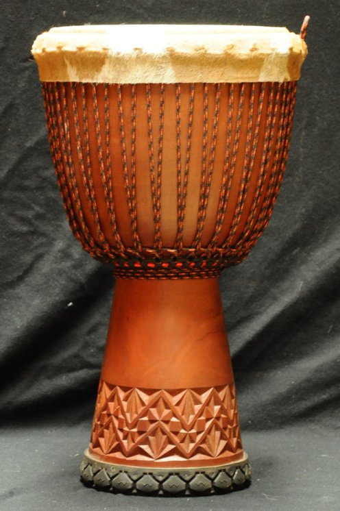 Djembé Mali Guinée en diala (grand) en vente : acheter un djembe guinéen en djala (acajou) (grand)