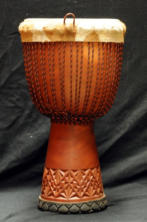 Djembé Mali Guinée en diala (grand) en vente : acheter un djembe guinéen en djala (acajou) (grand)