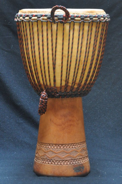 Djembé Mali Top en linké peau de boeuf en vente (grand) : acheter un djembe malien en lingué monté avec une peau bovine (veau, vache) (grand)