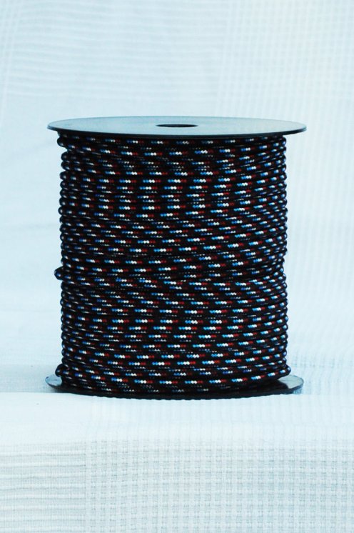 Drisse djembé Ø5 mm noir / tricolore France - Corde pour djembe tambour