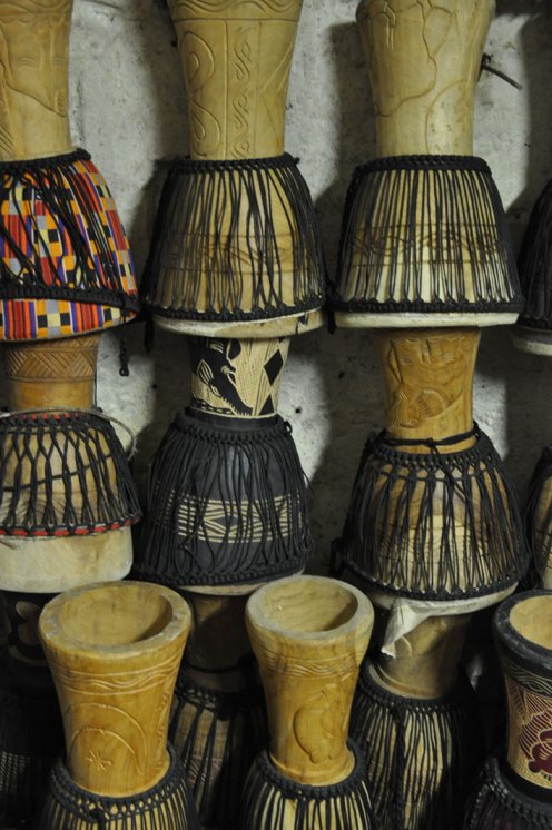 Vente en gros djembé pas cher - Fût de djembé solo du Ghana