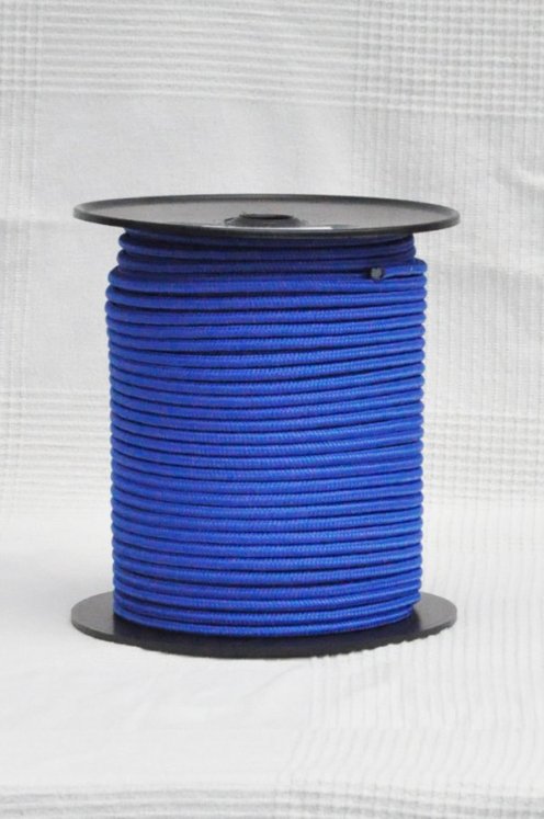 Corde djembé renforcée PES 6 mm Bleu de France 100 m