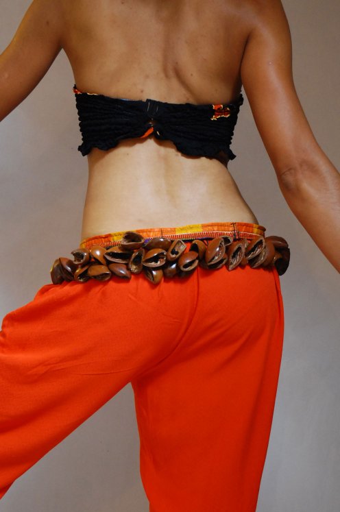 Ceinture de danse africaine - Grande ceinture de danse juju du Nigéria