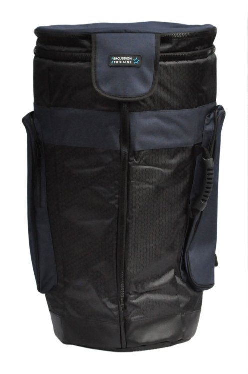 Housse pour djembé Percussion Africaine qualité premium XL bleu
