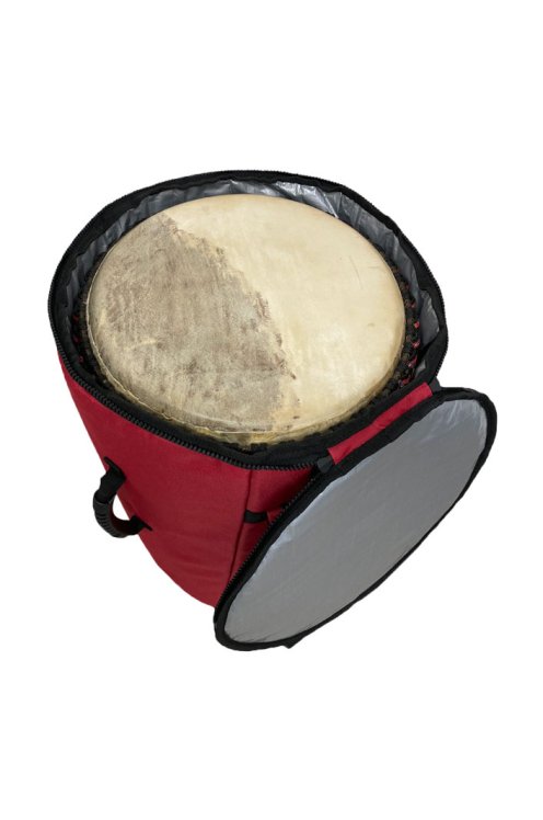 Housse pour djembé Percussion Africaine qualité supérieure L rouge