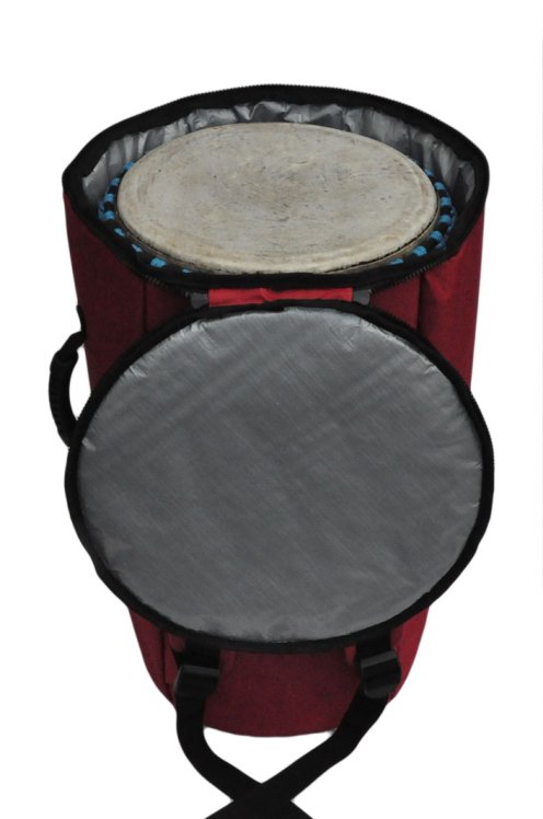 Housse pour djembé Percussion Africaine qualité supérieure XL rouge