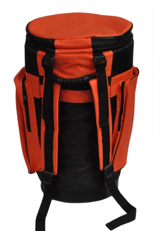 Housse de djembé professionnelle Percussion Africaine Premium Orange XXL