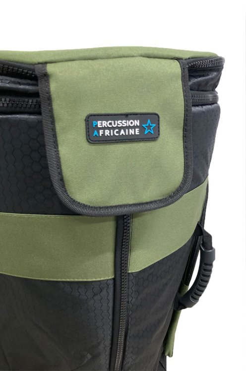 Housse pour djembé premium Percussion Africaine XL kaki
