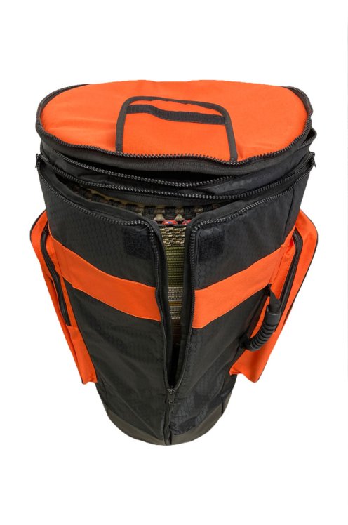 Housse de djembé professionnelle Percussion Africaine Premium Orange XXL
