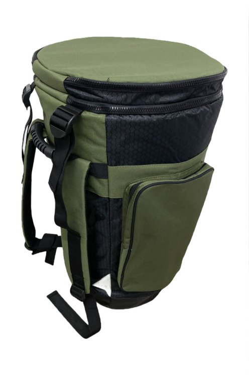 Housse de djembé professionnelle Percussion Africaine Premium Kaki XXL