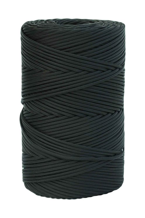Corde pour tambour djembé creuse PA 4 mm Noir 320 m