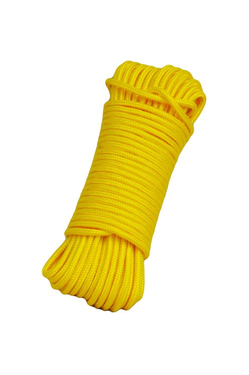 Corde tambour djembé renforcée PES 5 mm Jaune tournesol 20 m