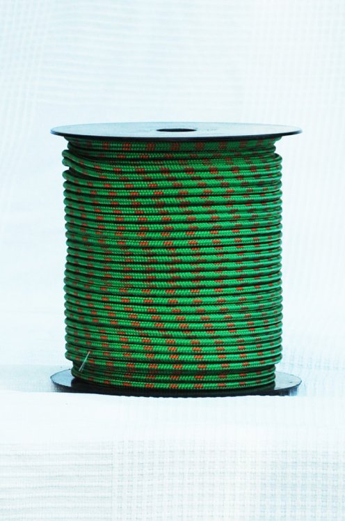 Drisse djembé Ø5 mm verte / orange - Corde pour djembe tambour