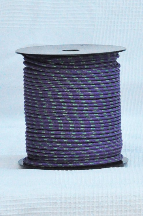 Drisse djembé Ø5 mm violette / verte - Corde pour djembe tambour