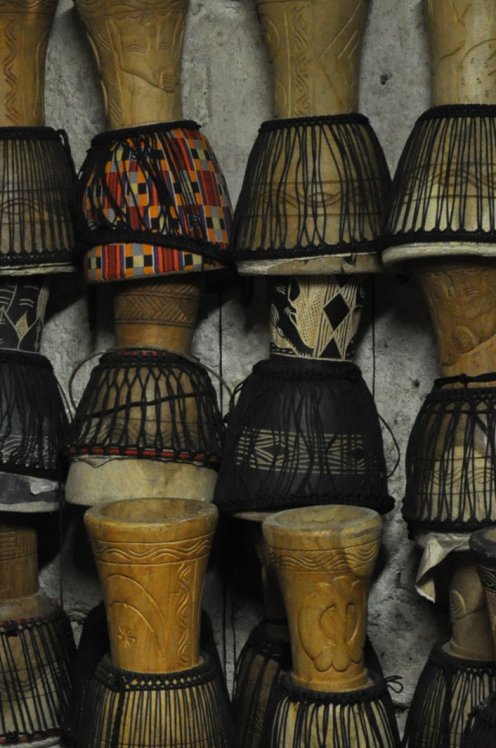 Vente en gros djembé pas cher - Petit fût de djembé du Ghana