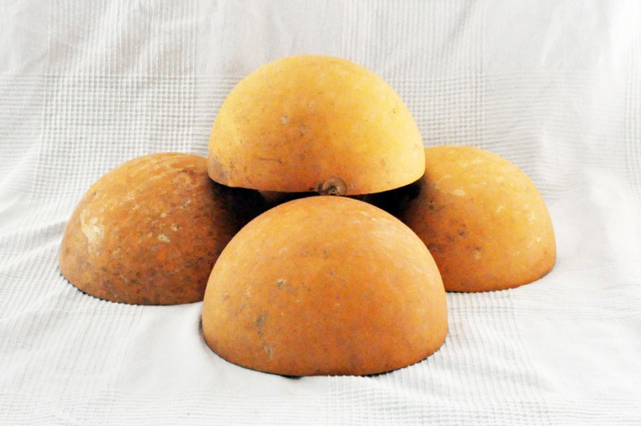 Demi-calebasse Ø15-16 cm - Calebasse hémisphérique
