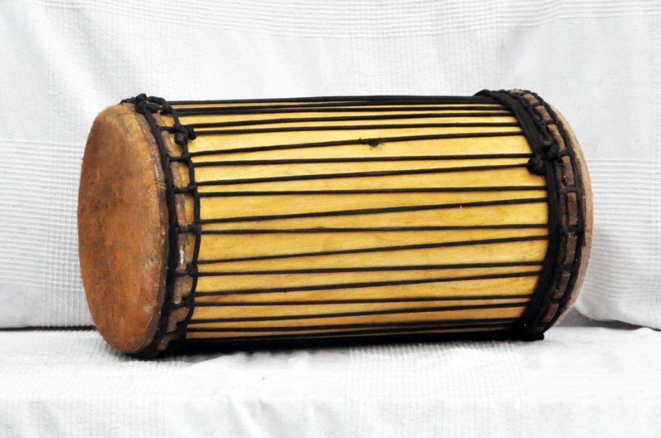 Dundun kenkéni montage traditionnel en melina - Tambour doumdoum de Guinée