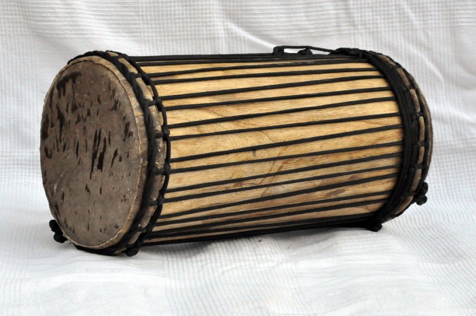 Dundun kenkéni montage traditionnel en melina - Tambour doumdoum de Guinée