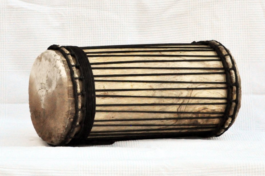Dundun kenkéni montage traditionnel en melina - Tambour doumdoum de Guinée