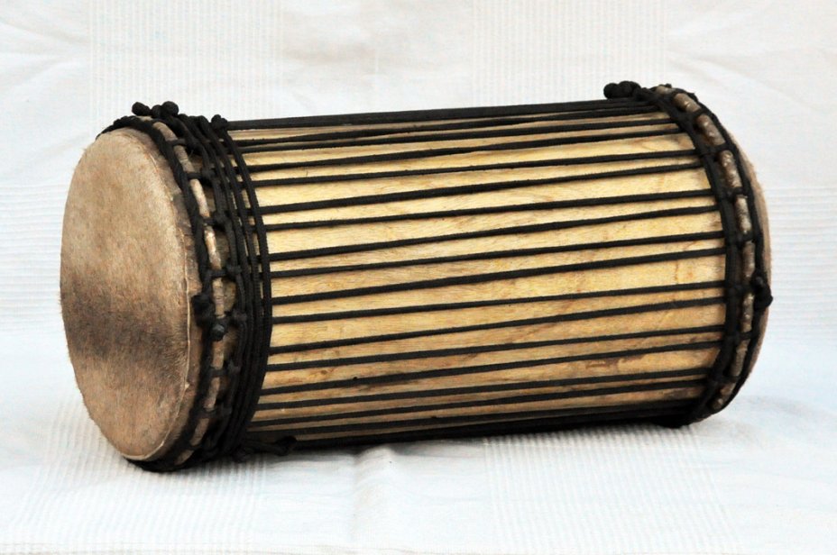 Dundun kenkéni montage traditionnel en melina - Tambour doumdoum de Guinée