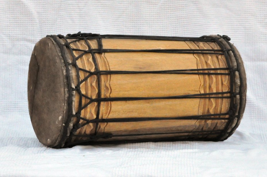 Dundun kenkéni montage traditionnel en melina - Tambour doumdoum de Guinée