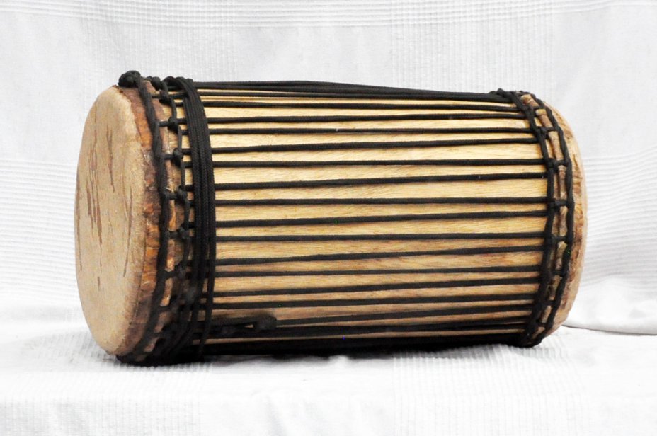 Dundun kenkéni montage traditionnel en melina - Tambour doumdoum de Guinée