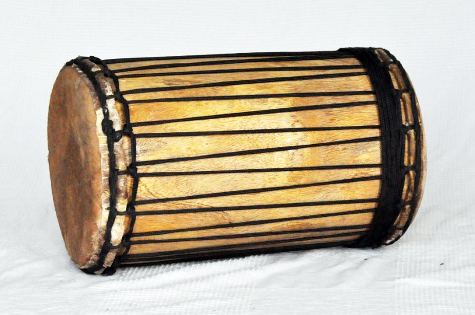 Dundun kenkéni montage traditionnel en melina - Tambour doumdoum de Guinée