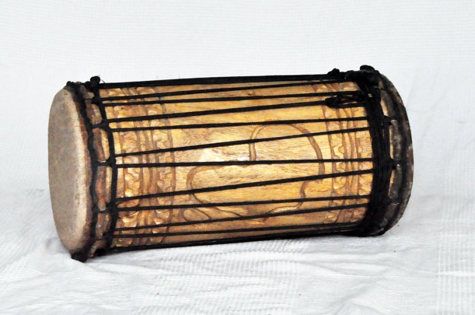 Dundun kenkéni montage traditionnel en melina - Tambour doumdoum de Guinée