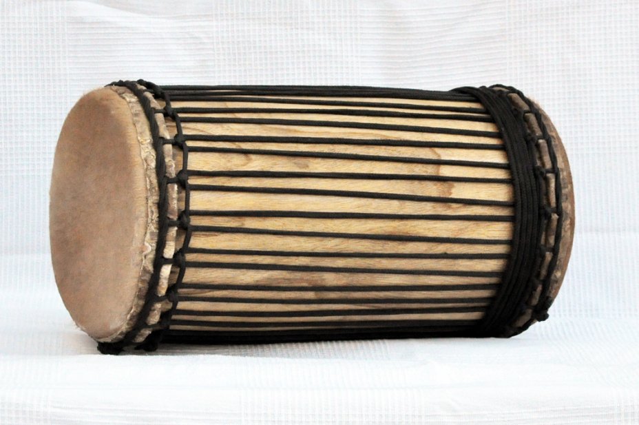 Dundun kenkéni montage traditionnel en melina - Tambour doumdoum de Guinée