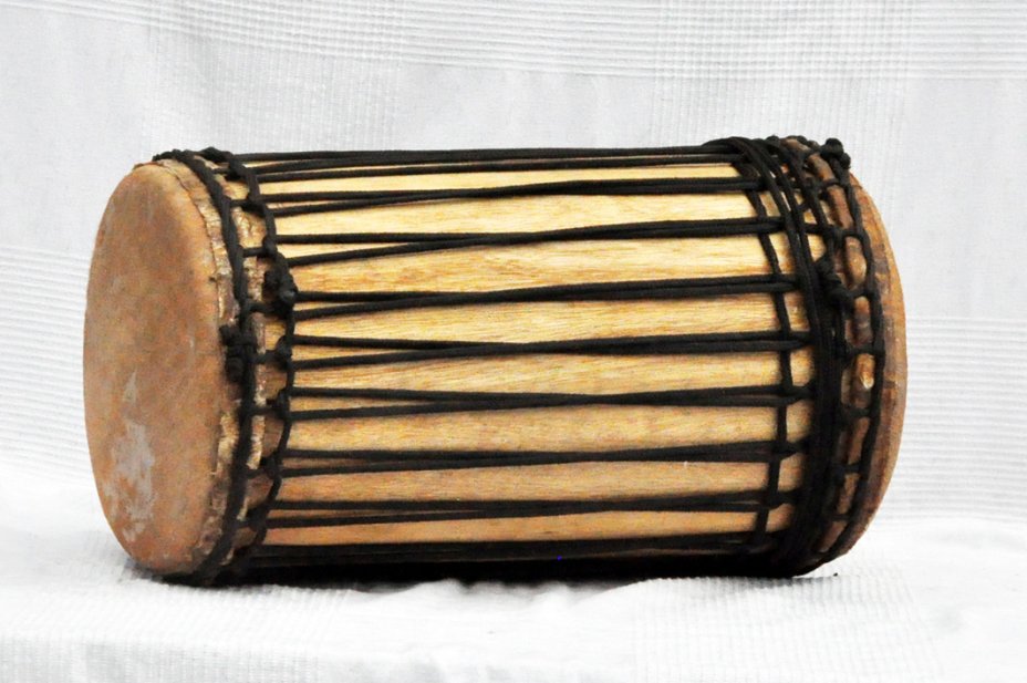 Dundun kenkéni montage traditionnel en melina - Tambour doumdoum de Guinée