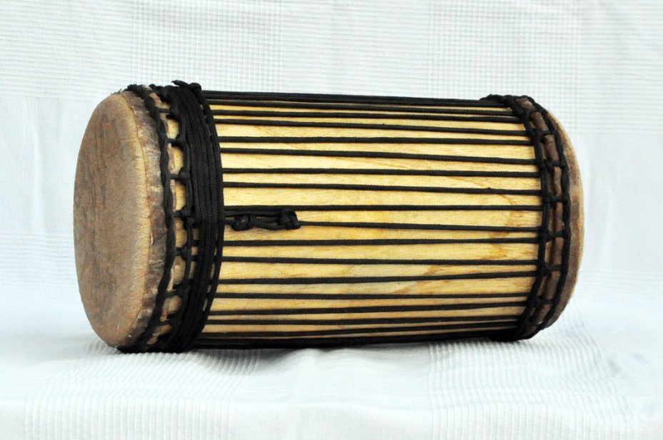 Dundun kenkéni montage traditionnel en melina - Tambour doumdoum de Guinée