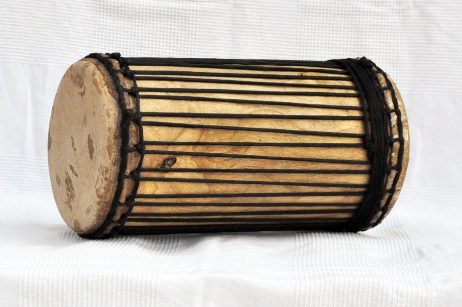 Dundun kenkéni montage traditionnel en melina - Tambour doumdoum de Guinée