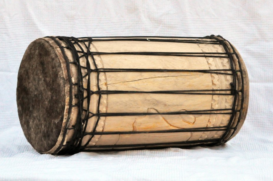 Dundun sangban montage traditionnel en melina - Tambour doumdoum de Guinée