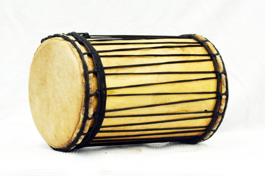 Dundun kenkéni montage traditionnel en melina - Tambour doumdoum de Guinée