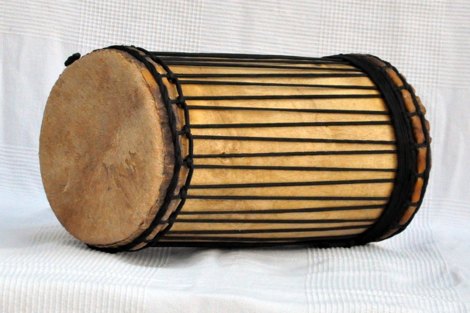 Dundun kenkéni montage traditionnel en melina - Tambour doumdoum de Guinée
