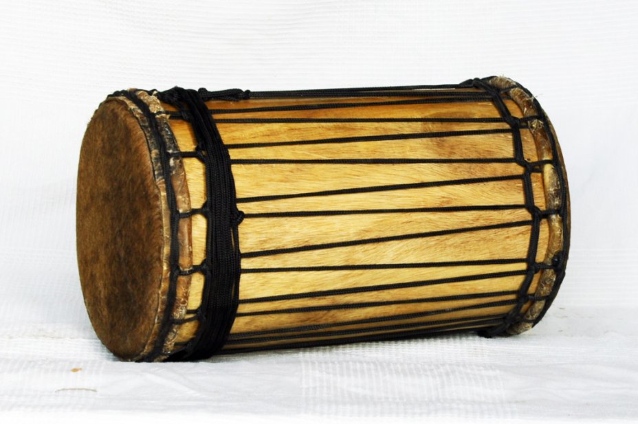 Dundun kenkéni montage traditionnel en melina - Tambour doumdoum de Guinée